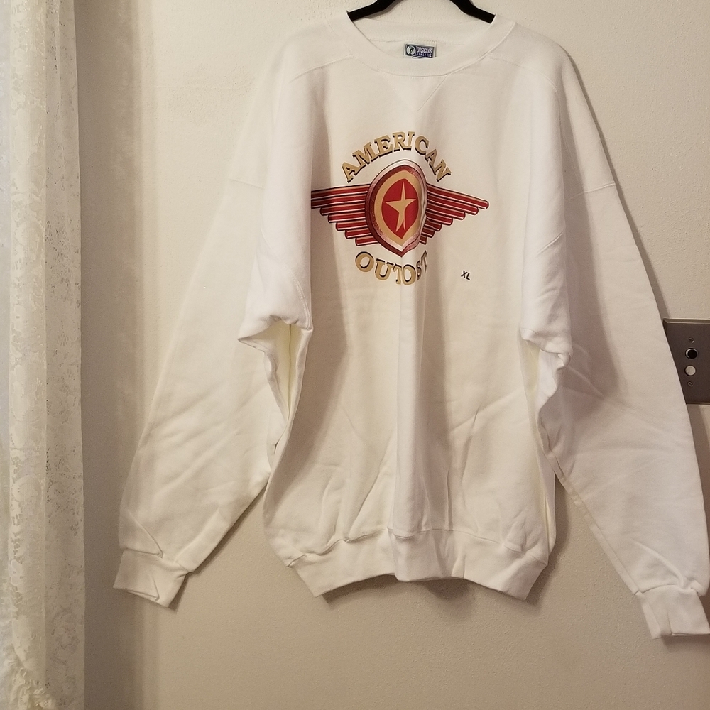 American Outpost white sweatshirt